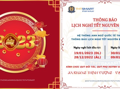 THÔNG BÁO NGHỈ TẾT NGUYÊN ĐÁN QUÝ MÃO 2023